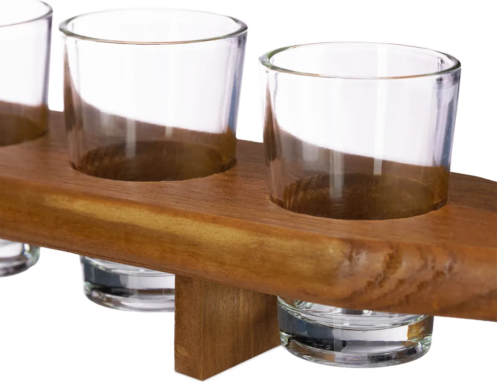 relaxdays Schnapsbrett Holz mit 6 Gläsern Relaxdays Schnapsbrett Holz Mit 6 Gläsern -Küchenbedarf Laden 0284230d1ccd7ccec23904fb7687b186