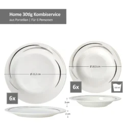 Mambo-Cat Kaffee-Tasse Porzellan-Becher Geschirr-Set Schüssel Bowl-Schale Tafel-Zubehör Suppen-Schälchen Speise-Teller Käse-Wurst Ess-Platte Frühstücks-Buffet Brunch Kuchen-Dessert Home Streifen-Grau Schwarz-Creme Kombi-Service Sechs-Personen 7 Mambo-Cat Kaffee-Tasse Porzellan-Becher Geschirr-Set Schüssel Bowl-Schale Tafel-Zubehör Suppen-Schälchen Speise-Teller Käse-Wurst Ess-Platte Frühstücks-Buffet Brunch Kuchen-Dessert Home Streifen-Grau Schwarz-Creme Kombi-Service Sechs-Personen -Küchenbedarf Laden 0340c9281ab81c10f11f126e8487123b