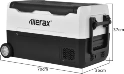 Merax Elektrisch Kühlbox Mit Kompressor 31.5L Schwarz, Mini Kühlschrank Tragbar Kühlleistung Bis -20° C, Gefrierbox 12/24 V Und 230 V Für Büro, Auto, Camping, Garten -Küchenbedarf Laden 0530ea14861cbaa3034d9baf1166414c