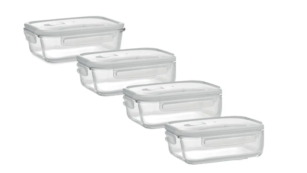 Glas Frischhaltedose Set mit Deckel - 4x Vorratsdosen - auslaufsicher hitzebeständig kältebeständig - Glasbehälter Boxen Glas Frischhaltedose Set Mit Deckel - 4x Vorratsdosen - Auslaufsicher Hitzebeständig Kältebeständig - Glasbehälter Boxen -Küchenbedarf Laden 0790e86047d8d782c7180751262487ae