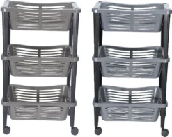 Küchenwagen Auf Rollen Mit 3 Körben - 69 X 40 Cm - Rollwagen Für Küche Und Bad Küchenregal Nischenwagen -Küchenbedarf Laden 086dcf77d53404e7e2170d3f2bd1162f