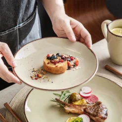 Vancasso Navia Nature 16 Teilig Kombiservice, Geschirrset Aus Steingut In 4 Farbkombi (Erdfarben, Hellblau, Cremefarben, Beige), Vintage Design -Küchenbedarf Laden 08a7e0caf513b2885712441f13e5eeca