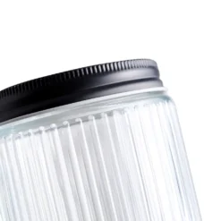 6er Set Vorratsgläser 0,5 L Mit Schraubdeckel Ø9x11 Cm - Schwarz -Küchenbedarf Laden 09893b1b53823f17acef3130b76c8a99