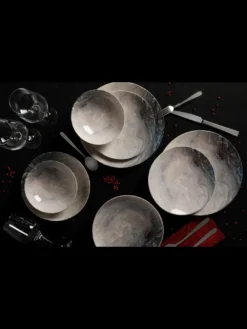 Hermia Concept, Erika,(24 Stücke), Abendessen , Mehrfarbig, 100% Porzellan -Küchenbedarf Laden 0afbefb5be70dcc75673a1db55c6f92c