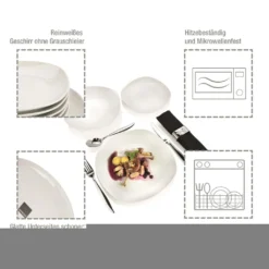 Tafelservice "Bilgola" By Sänger, 18 Teilig Für 6 Personen, Im Abgerundetem Design -Küchenbedarf Laden 0bd2ddc92e97ba040562476cfde14ad1