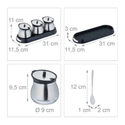 Relaxdays 3er Gewürzgläser Set Mit Tablett -Küchenbedarf Laden 0cc135b4385b3ec8713ef07193ce1612