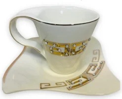 12-teiliges Medusa Mäander Kaffeeservice Mit Goldschliff Kaffeetassen Für 6 Personen 6 Tassen + 6 Untertassen Weiß-Gold Genießen Servieren Kaffee 3 12-teiliges Medusa Mäander Kaffeeservice Mit Goldschliff Kaffeetassen Für 6 Personen 6 Tassen + 6 Untertassen Weiß-Gold Genießen Servieren Kaffee -Küchenbedarf Laden 0d5f608c833185f9a612193609213459