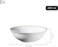 Mäser 931735 Kombiservice Professional Dining Für 6 Personen, Porzellan, Weiß (1 Set, 24-teilig) -Küchenbedarf Laden 0fd6addae8024daaa35cb14357215400