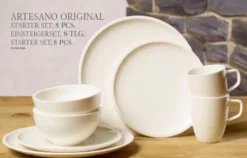 VILLEROY & BOCH Artesano Einsteigerset 8 Tlg. Tellerset Geschirr-Service Kaffeetassen Schalen -Küchenbedarf Laden 10bd243868a16c0782890c25009ddfdf