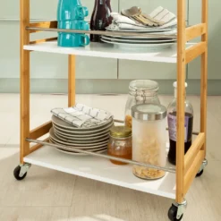 SoBuy Küchenwagen,Servierwagen,Badrollwagen,Küchenregal FKW32-WN -Küchenbedarf Laden 11c5b4ed80a91885cb222a5b42874e13