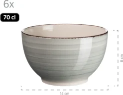 Mäser 931492 Lumaca Frühstück-Service Für 6 Personen Im Vintage Look, Handbemalte Keramik, Steingut, Rauchblau, 18-teilig (1 Set) -Küchenbedarf Laden 11f873347c47f30d007caf23e521a078