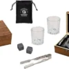Whisky Geschenkset Nicht Nur Für Whisky Liebhaber:innen, 8 Granit Whisky Steine, 2 Whiskygläser, Eiswürfelzange Und Samtbeutel In Toller Holz Geschenkbox. Neidfaktor Inclusive -Küchenbedarf Laden 1349606f576ae27f03698e69f3787f12