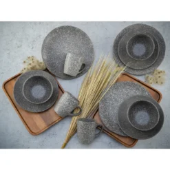 CreaTable 23770 Kombiservice Granit Für 4 Personen, Steinzeug (1 Set, 16-teilig) -Küchenbedarf Laden 13d461518cebee28637d3a27958f3b51