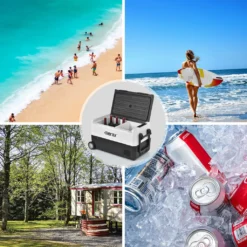 Merax Elektrisch Kühlbox Mit Kompressor 31.5L Schwarz, Mini Kühlschrank Tragbar Kühlleistung Bis -20° C, Gefrierbox 12/24 V Und 230 V Für Büro, Auto, Camping, Garten -Küchenbedarf Laden 140bbfaaeff5f1312dd6f326a1eb6507