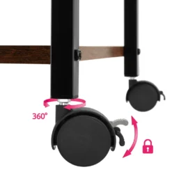 Tectake Servierwagen Worcester 65x41,5x87cm - Industrial Dunkelbraun -Küchenbedarf Laden 14268f19a69bf460a72e5d27ec55d386