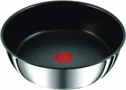 Tefal Pfannenset INGENIO 24/28cm L94092 + 2 X Jamie Oliver Glasdeckel 24/28cm + 2 Griffe + Ingenio Pfannenwender -Küchenbedarf Laden 161c4b3e7733547ea3cb878c0eb962a0