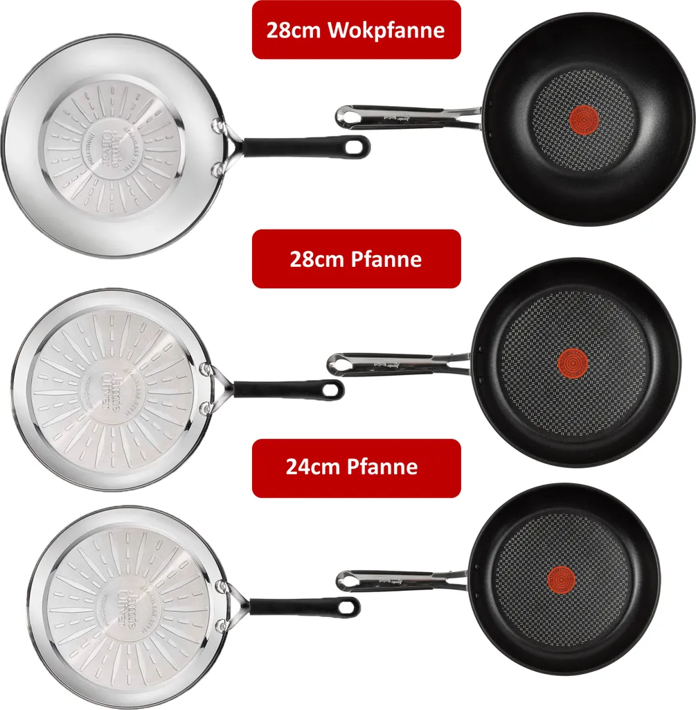 Tefal E76 Jamie Oliver Pfannenset Induktion 6 TLG Set 12,- hohe Wokpfanne mit Deckel 28cm, Pfanne 28 cm + 24cm, Edelstahl 18/10 rostfrei, Spülmaschinenfest, Antihaft-beschichtet Tefal E76 Jamie Oliver Pfannenset Induktion 6 TLG Set 12,- Hohe Wokpfanne Mit Deckel 28cm, Pfanne 28 Cm + 24cm, Edelstahl 18/10 Rostfrei, Spülmaschinenfest, Antihaft-beschichtet -Küchenbedarf Laden 16d9443350c38a299d6833659c31775b