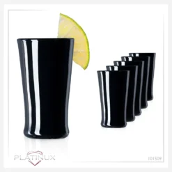 Schwarze Shotgläser Aus Glas Set 6 Teilig Pinnchen Wodkagläser 20ml (max. 30ml) -Küchenbedarf Laden 1756bda887d521548db19b964b043b15