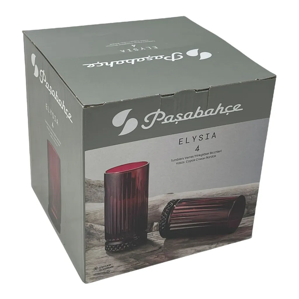 Pasabahce Elysia Wassergläser Longdrinkgläser 4er Set Lang Rot 450ml 520015 Pasabahce Elysia Wassergläser Longdrinkgläser 4er Set Lang Rot 450ml 520015 -Küchenbedarf Laden 17af7413fb650776c6db99ee35b55abc