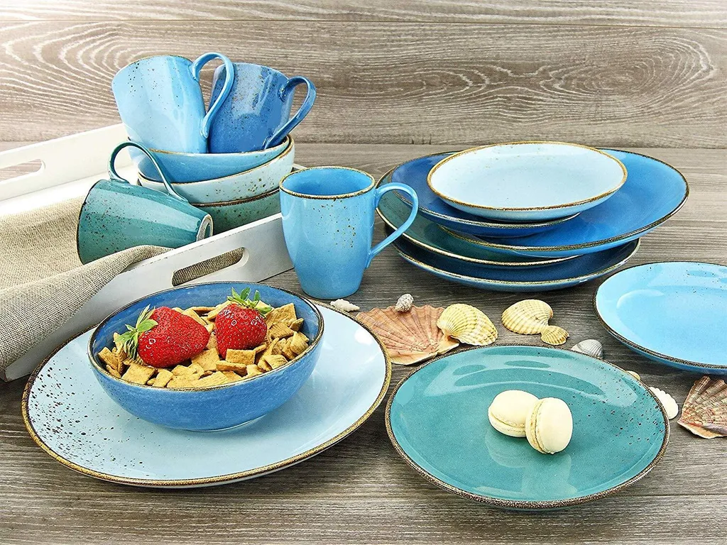 CreaTable 20157 Kombiservice Nature Collection Aqua für 4 Personen, Steinzeug, aqua (1 Set, 16-teilig) CreaTable 20157 Kombiservice Nature Collection Aqua Für 4 Personen, Steinzeug, Aqua (1 Set, 16-teilig) -Küchenbedarf Laden 17df9a7b1b72c4536f69770a70736140