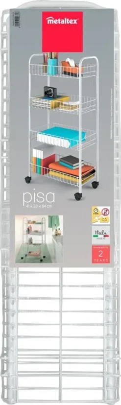 Metaltex Servierwagen Mit 4 Körben Pisa Weiß -Küchenbedarf Laden 1a6728b2718f7ce6f71075fa426346ca