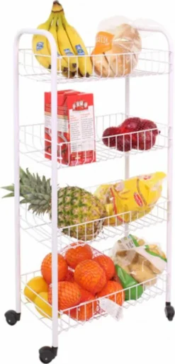 Metaltex Servierwagen Mit 4 Körben Pisa Weiß -Küchenbedarf Laden 1db8648859979bba1a0a3b8b2a8c126b