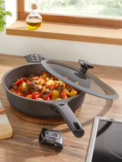 GSW Schmorpfanne Easy Click 28 Cm Mit Glasdeckel 5-tlg., 167833, Aluminium, Ca. 4,0 L -Küchenbedarf Laden 1f823ca95cadf3d5e93a3c12e1c4ee63