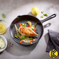 Karl Krüger 80028 Eisenguss Pfanne Toledo Ohne Deckel, 28 Cm, Schwarz -Küchenbedarf Laden 2100f7c96556b206601c72efd229cc52