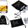 Echos 4er Whisky Steine Set Aus Granit | Wieder Verwendbar | Im Hochwertigem Stoffbeutel | 2 Echos 4er Whisky Steine Set Aus Granit | Wieder Verwendbar | Im Hochwertigem Stoffbeutel | -Küchenbedarf Laden 21fc342033387ab33593b9947c22ec86