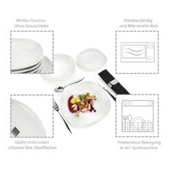 Tafelservice "Bilgola" By Sänger, 18 Teilig Für 6 Personen, Im Abgerundetem Design -Küchenbedarf Laden 223462bb997213c88de45d176d60f45f