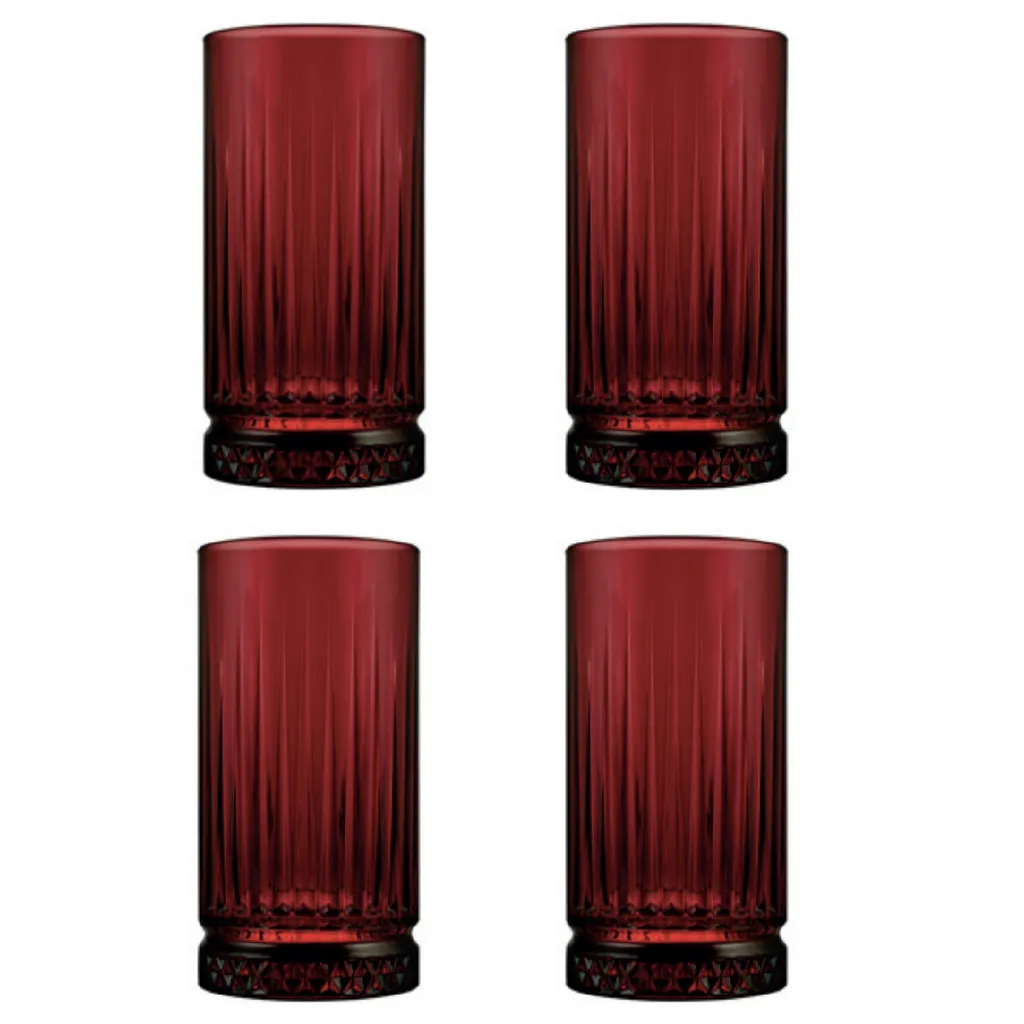 Pasabahce Elysia Wassergläser Longdrinkgläser 4er Set Lang Rot 450ml 520015 Pasabahce Elysia Wassergläser Longdrinkgläser 4er Set Lang Rot 450ml 520015 -Küchenbedarf Laden 23850812f2c31fe4189abead45bfc958