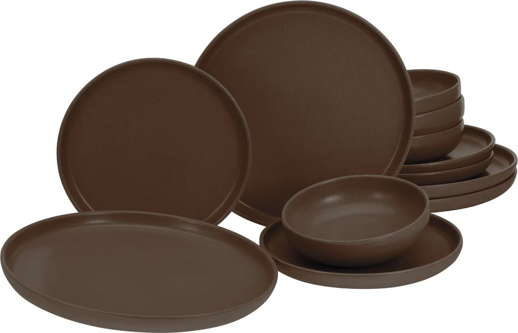 CreaTable, 23659, Serie Uno braun, Geschirrset, Teller Set 12 teilig, Farbe:Braun CreaTable, 23659, Serie Uno Braun, Geschirrset, Teller Set 12 Teilig, Farbe:Braun -Küchenbedarf Laden 24d8120118c6586eb2ca23988f7705e1