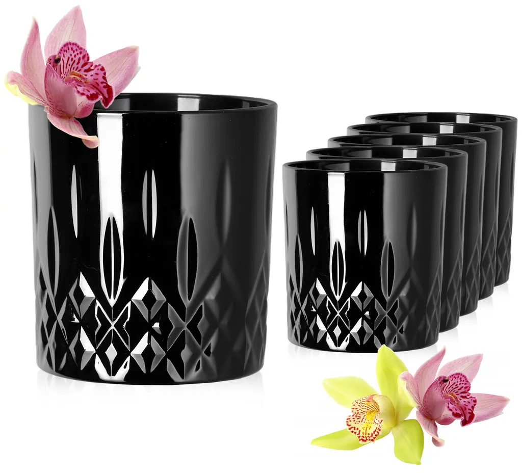 Schwarze Trinkgläser mit Diamant Muster aus Glas 250ml (max. 300ml) Gläser Whiskeygläser Schwarze Trinkgläser Mit Diamant Muster Aus Glas 250ml (max. 300ml) Gläser Whiskeygläser -Küchenbedarf Laden 261005aca346b5b1300c0a5e5e4cee75