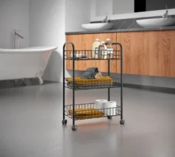 3 Etagen Allzweckwagen Rollwagen Regalwagen Küchenwagen Etagenwagen Barwagen -Küchenbedarf Laden 26b09ae40638149f1db5882f602e3933