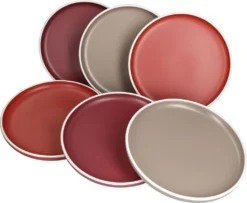 Van Well Liz 24tlg Kombi-Service 6 Pers. Steingut Sand Rot Terracotta Geschirrset -Küchenbedarf Laden 2f22d2e8cca1e791adb61dad58742aef 1