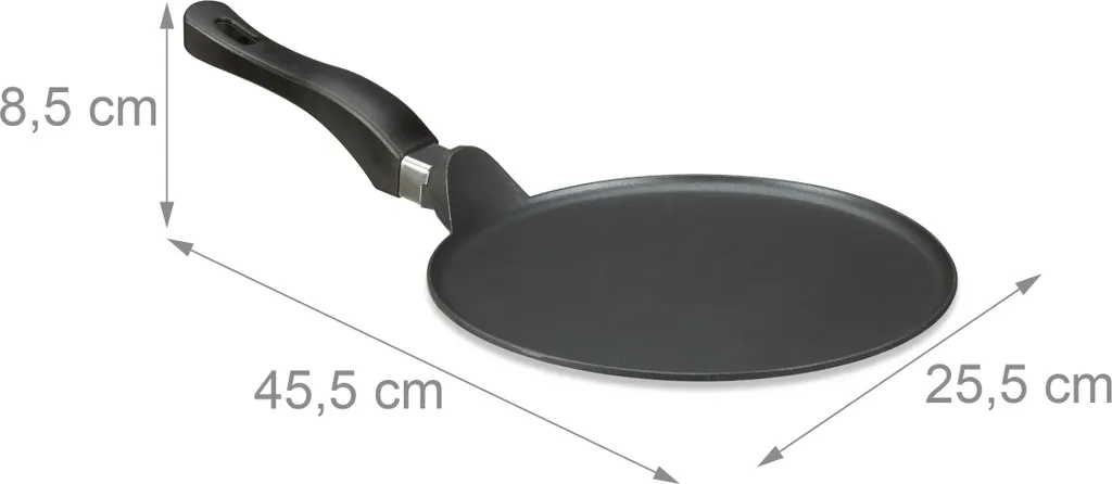 relaxdays Crêpespfanne Aluguss schwarz 25 cm Relaxdays Crêpespfanne Aluguss Schwarz 25 Cm -Küchenbedarf Laden 315d8f0806f8ba9c3268eaad74b53ca4