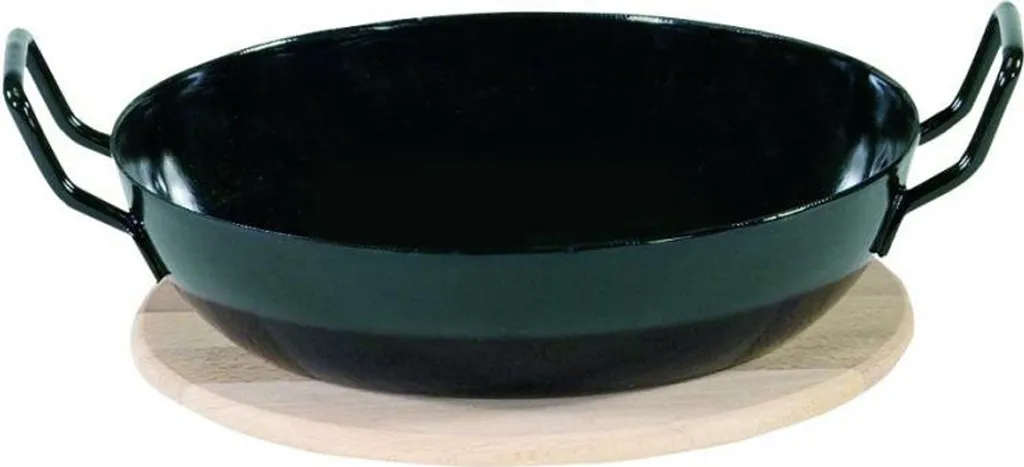 Krüger Schlemmerpfanne mit Holzteller aus Stahl beschichtet 20cm Krüger Schlemmerpfanne Mit Holzteller Aus Stahl Beschichtet 20cm -Küchenbedarf Laden 34ac9b1d67951b36fa56cf6687413ace