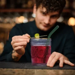 Relaxdays Vintage Trinkgläser 4er Set 300 Ml -Küchenbedarf Laden 350d9ada22b8528f7b375fa1342b4f35