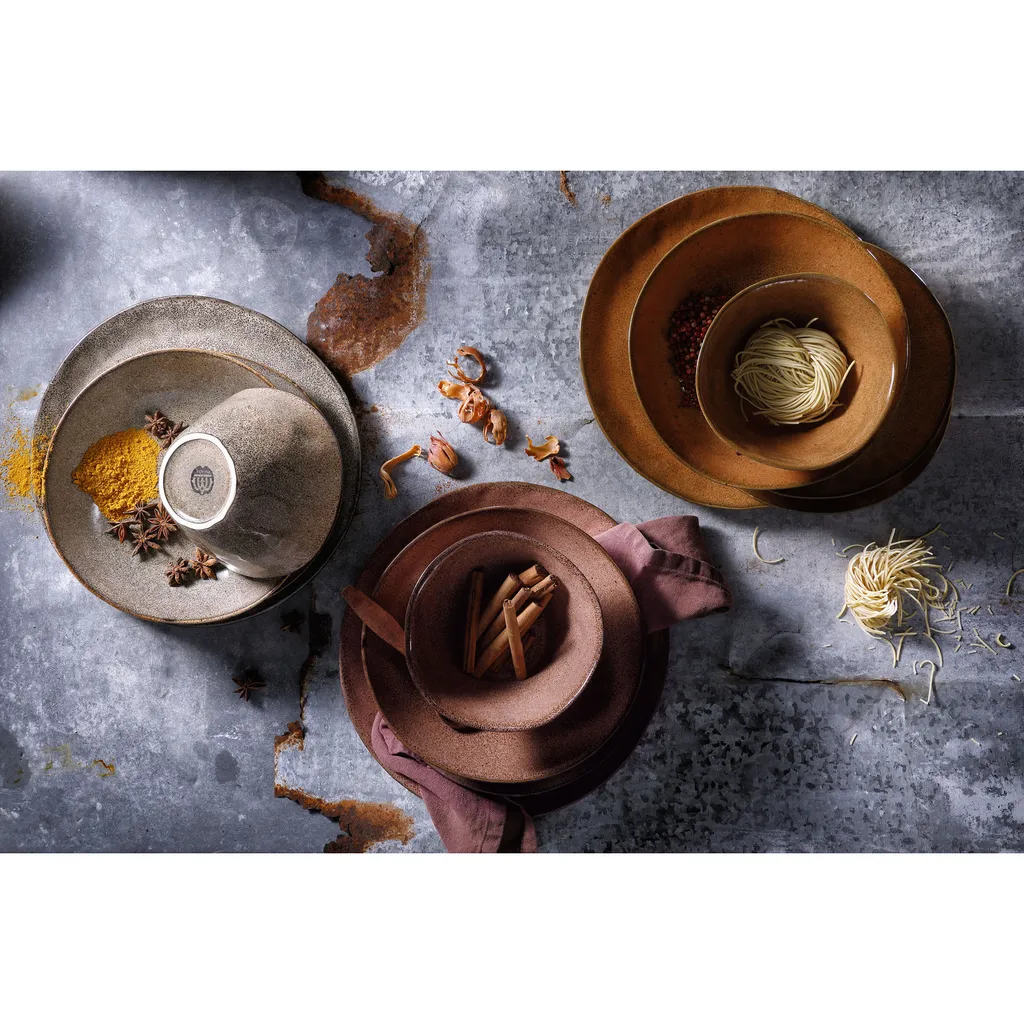 1 x palmer Rustique Keramik Tafel Service Set 24 tlg. 6 Pers. rost 1 X Palmer Rustique Keramik Tafel Service Set 24 Tlg. 6 Pers. Rost -Küchenbedarf Laden 35182c8e73a1d8299971ca842e218a32