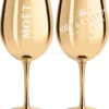 Moet & Chandon Champagne Champagner Glas Gläser Set - 2er Set Gold