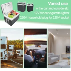 EINFEBEN Kuehlbox Tragbare 32 Liter, Thermo-Elektrische Kuehlbox, Wärmen Und Kühlen Mini-Kuehlschrank 12 Volt Und 230 Volt, ECO-Modus, Mit Tragegriff, Für Auto, Innenraum, Camping Kühlboxen -Küchenbedarf Laden 35f2a51b465a426faf34da301f15c7cc