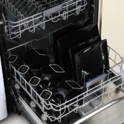 Vancasso Tafelservice »SOHO« 16-tlg. Porzellan Teller Set, Kombiservice Tafelset Mit Kaffeetassen, Müslischalen, Schwarz -Küchenbedarf Laden 36383f8a9a56057309b647048f9e1eeb