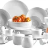 Mäser 102034 Kombiservice Alesia Für 6 Personen, Porzellan, Weiß (1 Set, 62-teilig) 2 Mäser 102034 Kombiservice Alesia Für 6 Personen, Porzellan, Weiß (1 Set, 62-teilig) -Küchenbedarf Laden 3799b646fc427845c7c5b69f67fa0a72