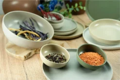 CreaTable 23189 Tafelservice Uno NATURAL Für 4 Personen, Steinzeug, Mehrfarbig (1 Set, 12-teilig) -Küchenbedarf Laden 3836113003b82bcce53fd5ff62e6e459