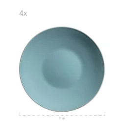 Mäser 931770 Kombiservice Elissa Für 6 Personen, Steinzeug, Türkis (1 Set, 24-teilig) -Küchenbedarf Laden 397143031e3d6ff6e8df619b4e44b95a