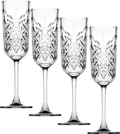 Pasabahce 440356 Timeless Sektglas, Sektkelch, 175ml, Glas, Transparent, 4 Stück -Küchenbedarf Laden 3a54c6b6410942463594441e3e04e3fb