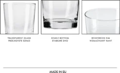 KROSNO Pure Wassergläser, 6er-Set, 250 Ml -Küchenbedarf Laden 3b1ac516ae1ba8f5bbf0674b6abb1102