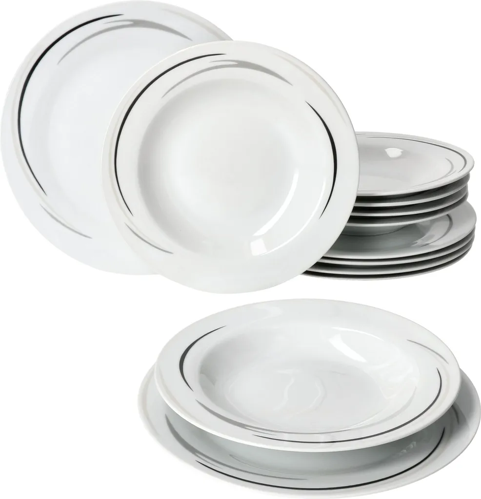 Mambo-Cat Kaffee-Tasse Porzellan-Becher Geschirr-Set Schüssel Bowl-Schale Tafel-Zubehör Suppen-Schälchen Speise-Teller Käse-Wurst Ess-Platte Frühstücks-Buffet Brunch Kuchen-Dessert Home Streifen-Grau Schwarz-Creme Kombi-Service sechs-Personen Mambo-Cat Kaffee-Tasse Porzellan-Becher Geschirr-Set Schüssel Bowl-Schale Tafel-Zubehör Suppen-Schälchen Speise-Teller Käse-Wurst Ess-Platte Frühstücks-Buffet Brunch Kuchen-Dessert Home Streifen-Grau Schwarz-Creme Kombi-Service Sechs-Personen -Küchenbedarf Laden 3d4d45593f3714bde53bf44580a7525a 1