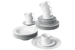 Retsch Kombi-Service Classico Porzellan Weiß Uni 30tlg