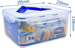 Lock & Lock Classic Vorratsdose 6,50 L, Recheckig, 294x230x138 Mm, Semi-transparent/blau 6 Lock & Lock Classic Vorratsdose 6,50 L, Recheckig, 294x230x138 Mm, Semi-transparent/blau -Küchenbedarf Laden 3ec8aec3f42cefa599a7e2e4ef6cb8ac